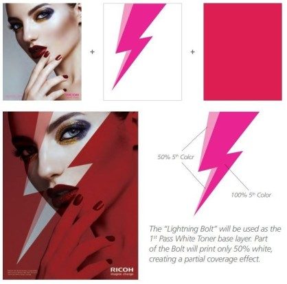 Setting Up White With Foil Effect